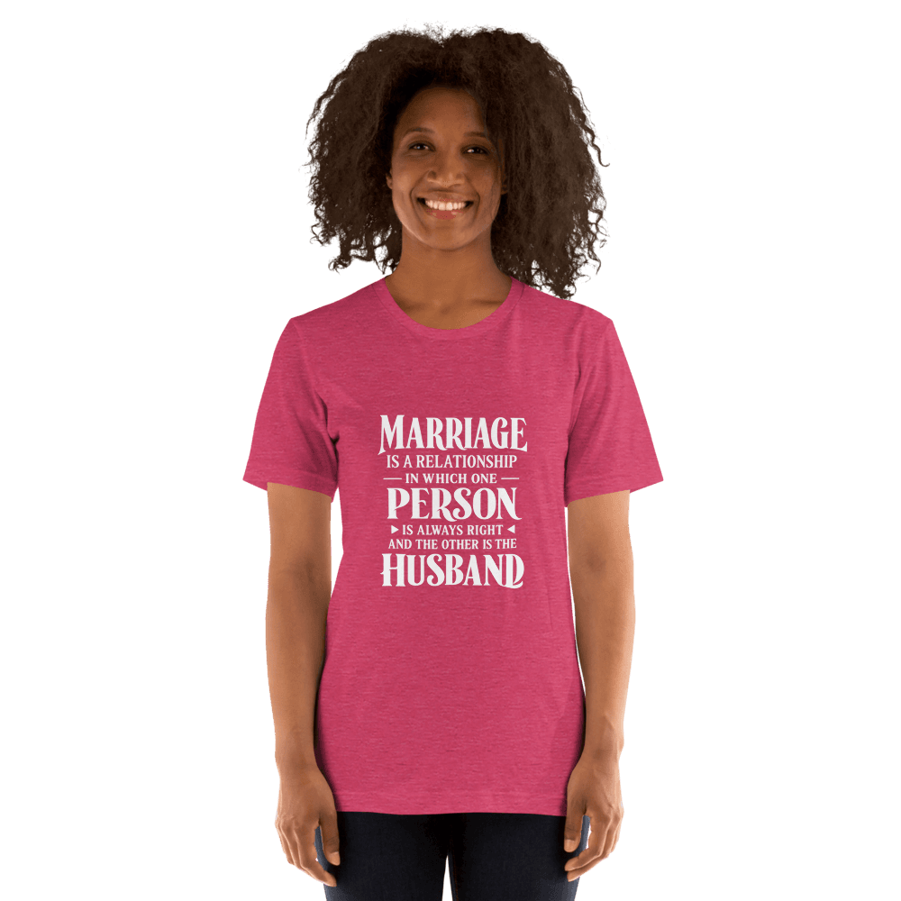 Marriage — Unisex T-Shirt — Front
