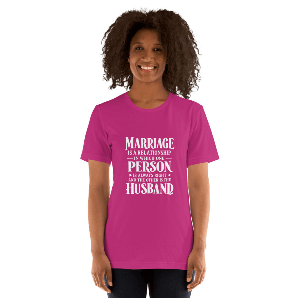 Marriage — Unisex T-Shirt — Front