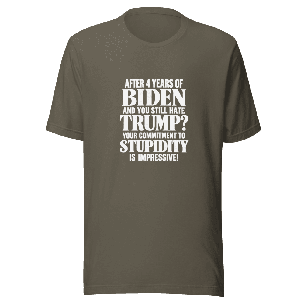 After 4 Years Of Biden — Unisex T-Shirt — Front