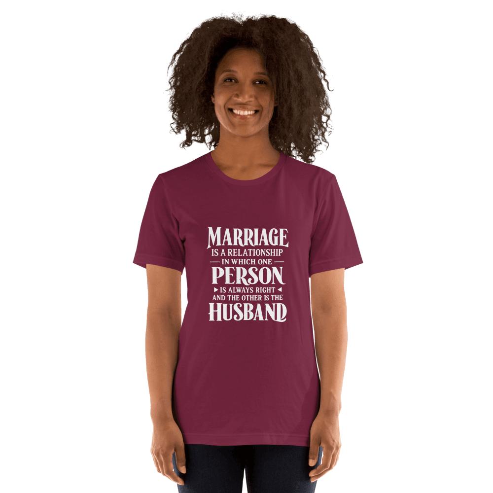 Marriage — Unisex T-Shirt — Front
