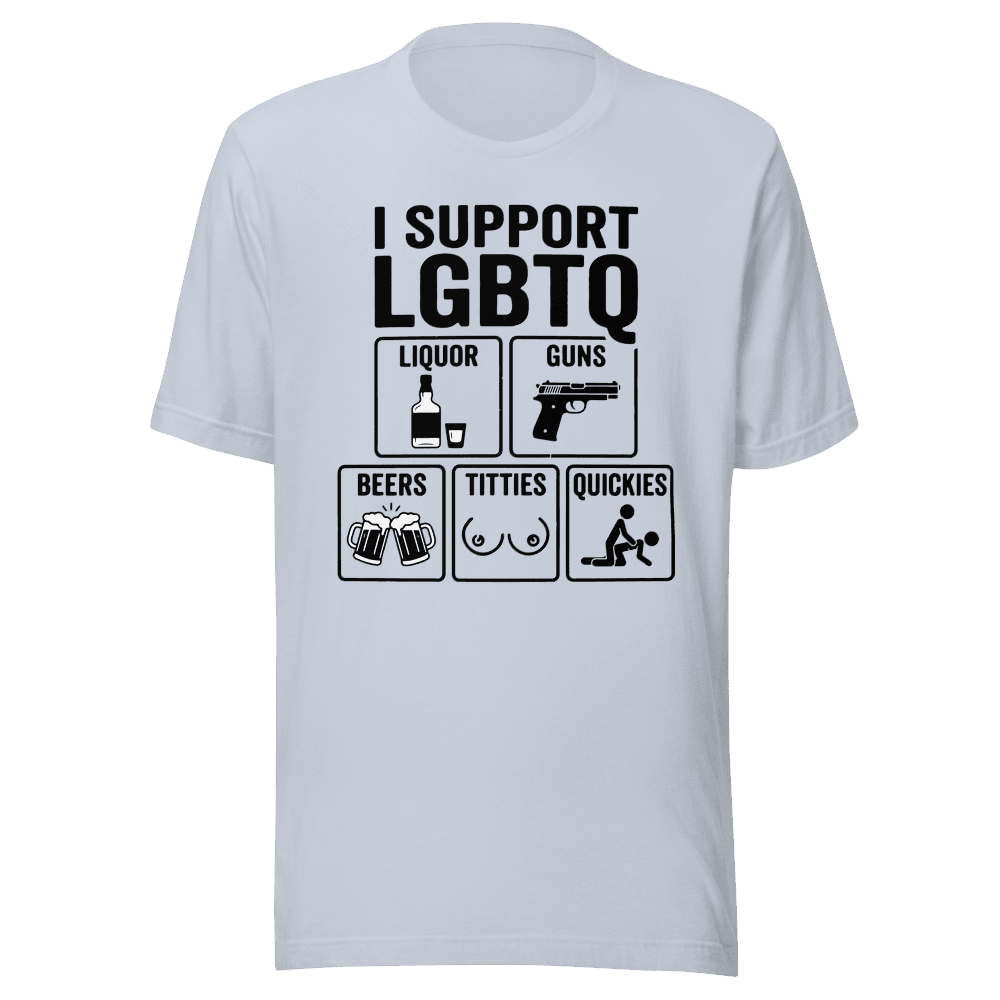 I Support LGBTQ Unisex — Unisex T-Shirt — Front