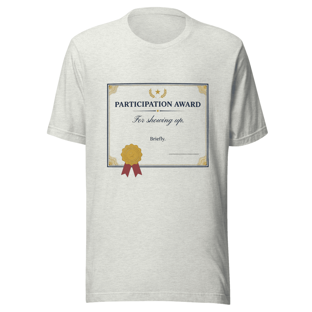 Participation Reward — Unisex T-Shirt — Front