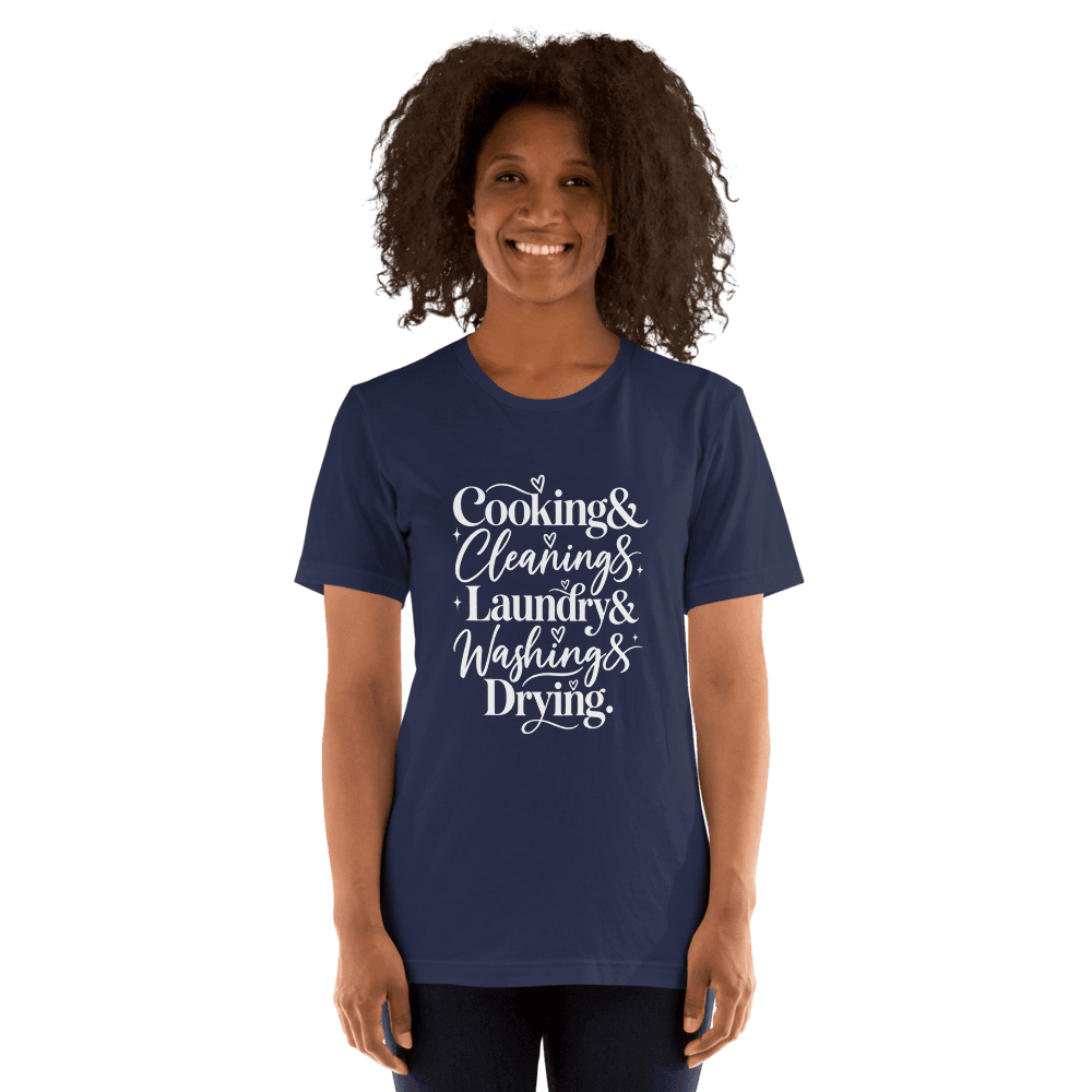 Cooking Cleaning — Unisex T-Shirt — Front