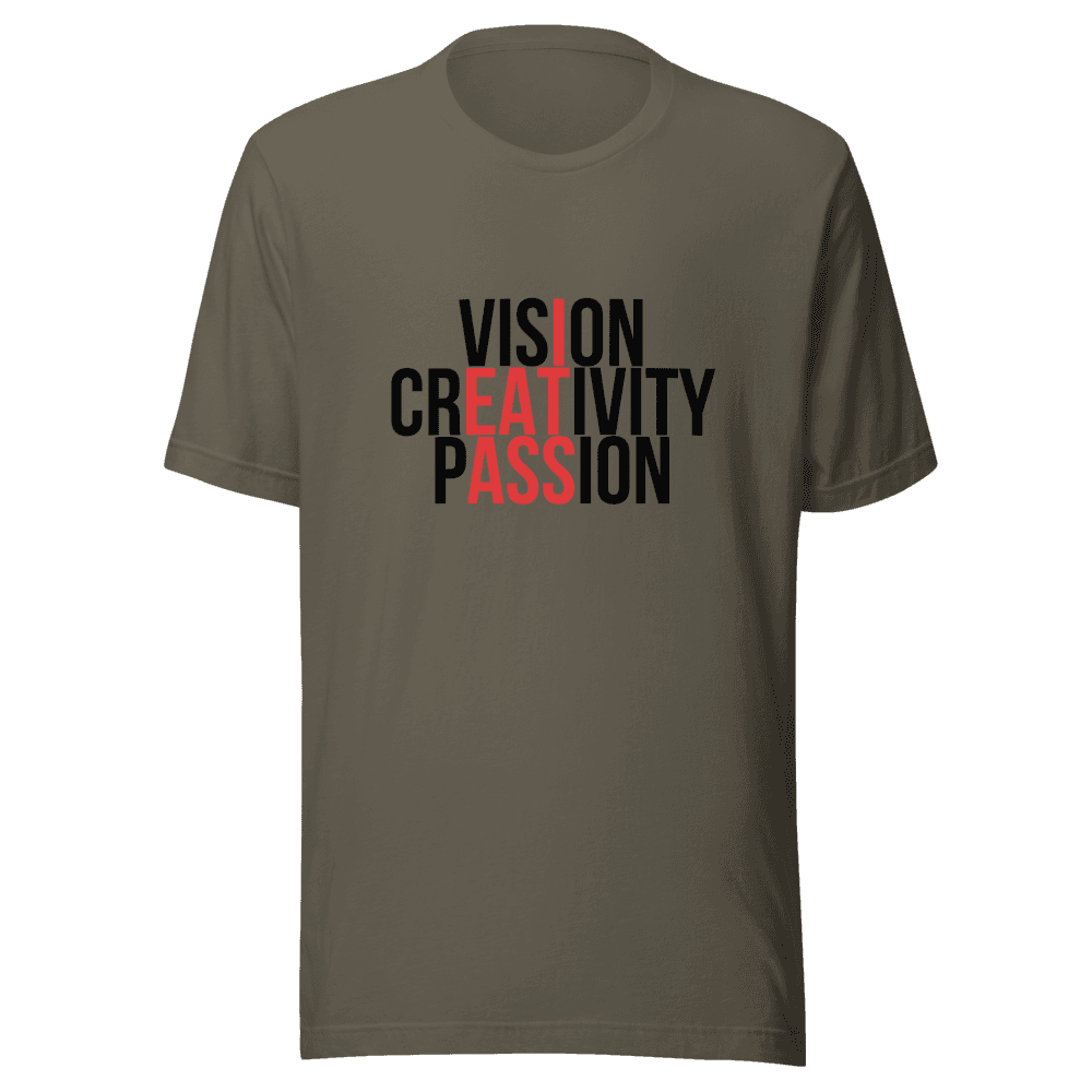 Vision Creativity Passion Unisex — Unisex T-Shirt — Front