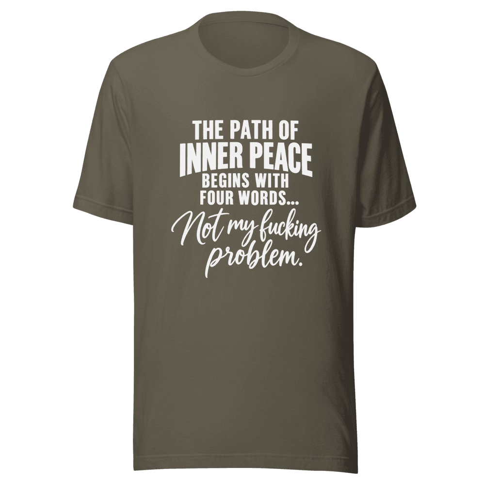 The Path Of Inner Peace — Unisex T-Shirt — Front
