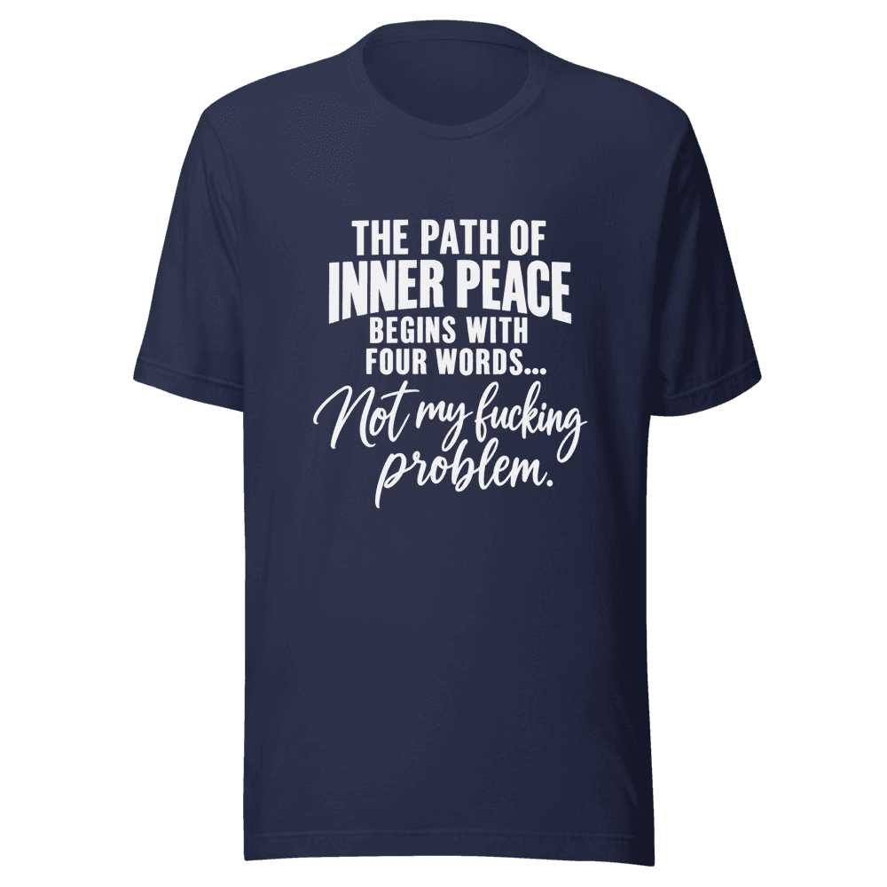 The Path Of Inner Peace — Unisex T-Shirt — Front