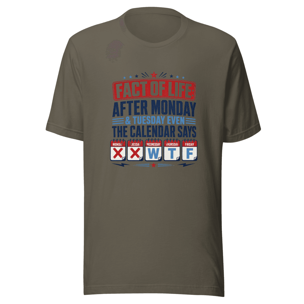 Facts Of Life After Monday Unisex — Unisex T-Shirt — Front