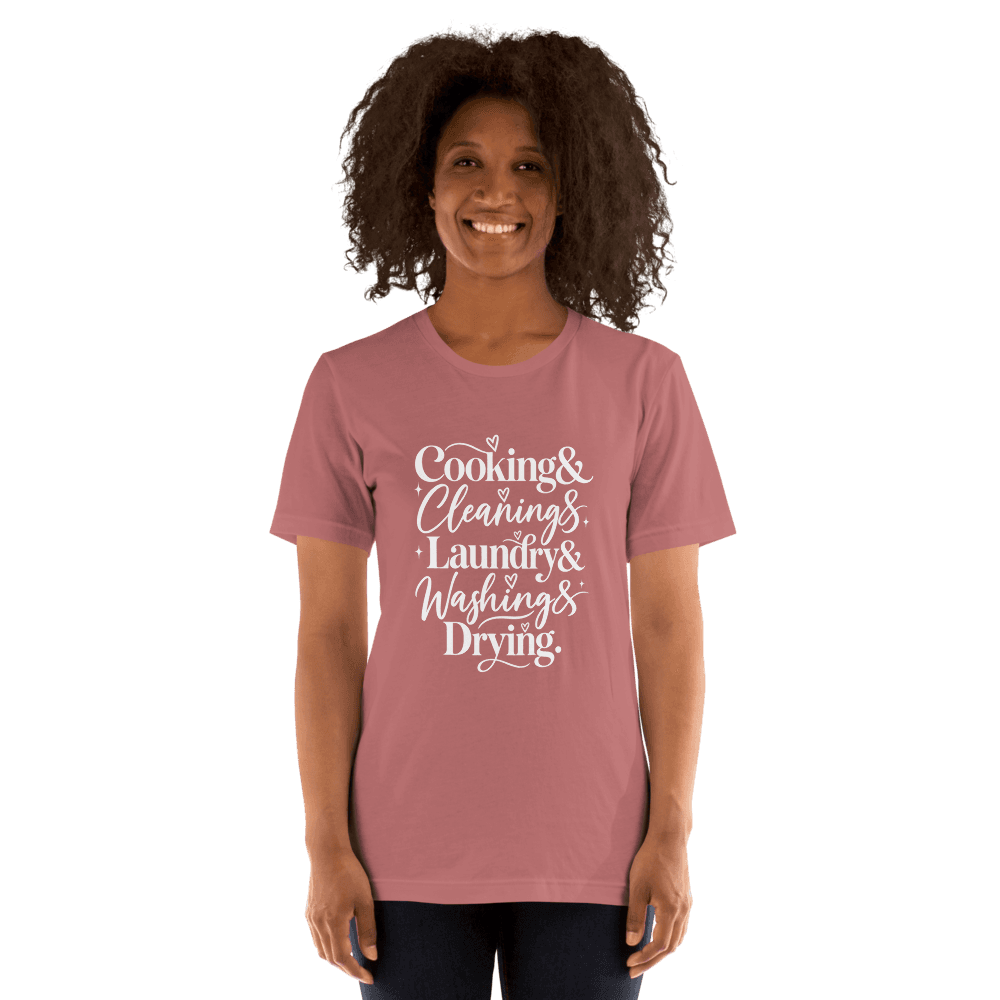 Cooking Cleaning — Unisex T-Shirt — Front